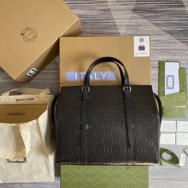 Best Replica Gucci GG Embossed Tote Replica Bag 625774 - Colareps