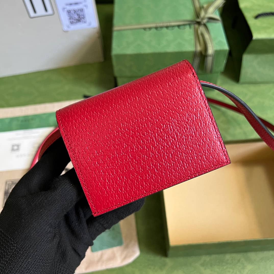 Best Replica Adidas x Gucci Card Case With Horsebit 702248 Replica Crossbody Bag - Colareps