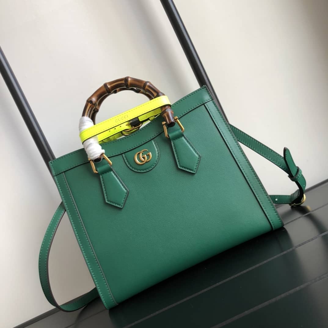 Best Replica Gucci Diana Small Tote Replica Green 660195 - Colareps