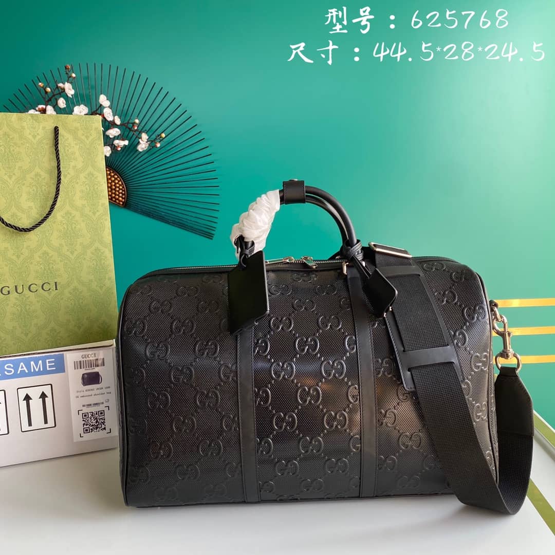 Best Replica Gucci GG Embossed Duffle Bag Replica 625768 - Colareps
