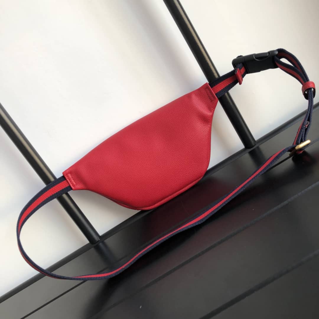 Best Replica Gucci Print Small Waist Body Belt Bag Replica Red 527792 - Colareps