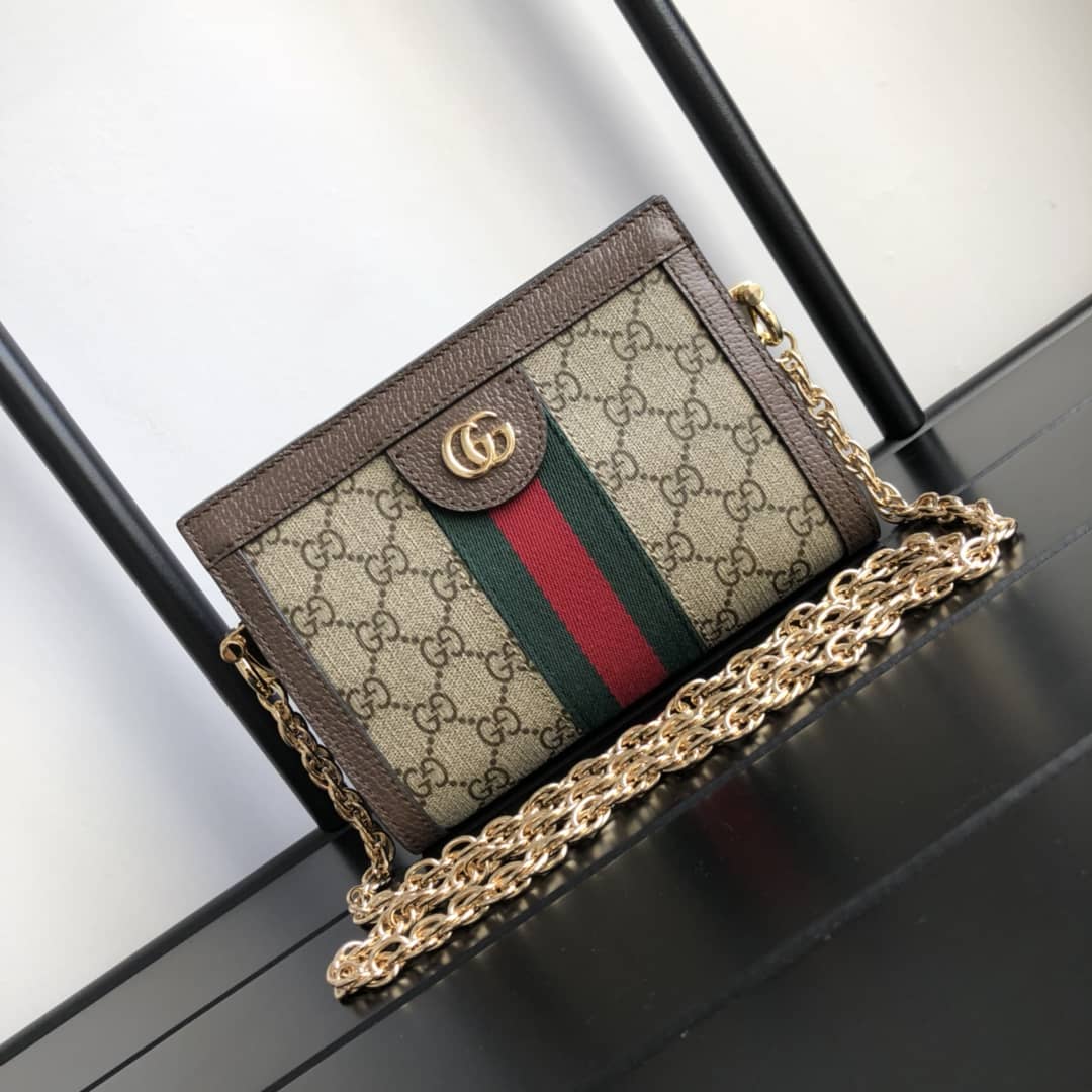 Best Replica Gucci Ophidia Mini GG Supreme Canvas Shoulder Bag Replica 602676 - Colareps
