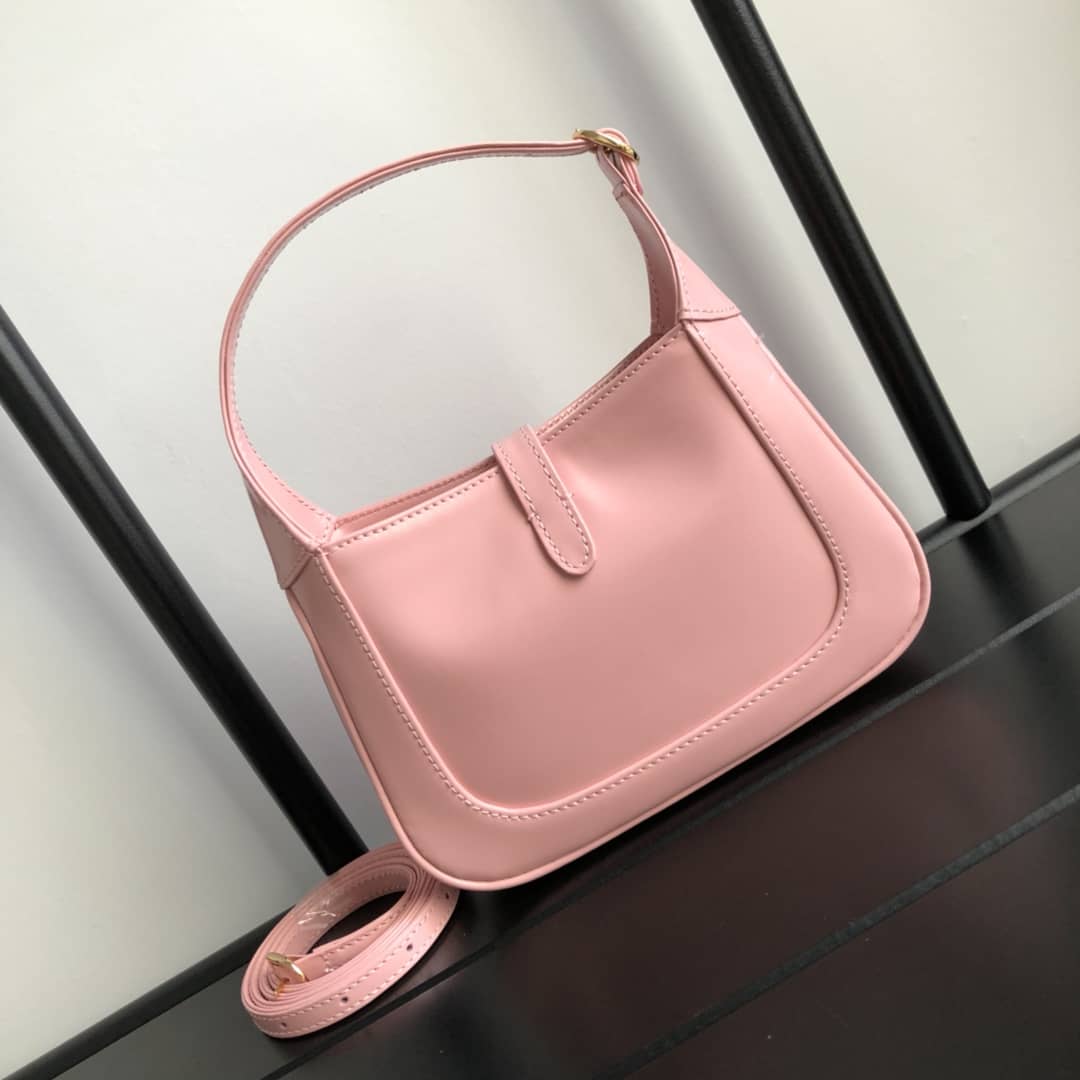 Best Replica Gucci Jackie 1961 Mini Shoulder Bag Replica Pink 637092 - Colareps