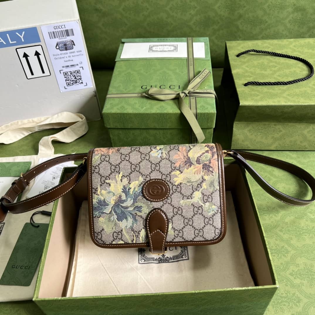 Best Replica Gucci Mini Shoulder Bag With Interlocking G Brown 671620 Replica - Colareps