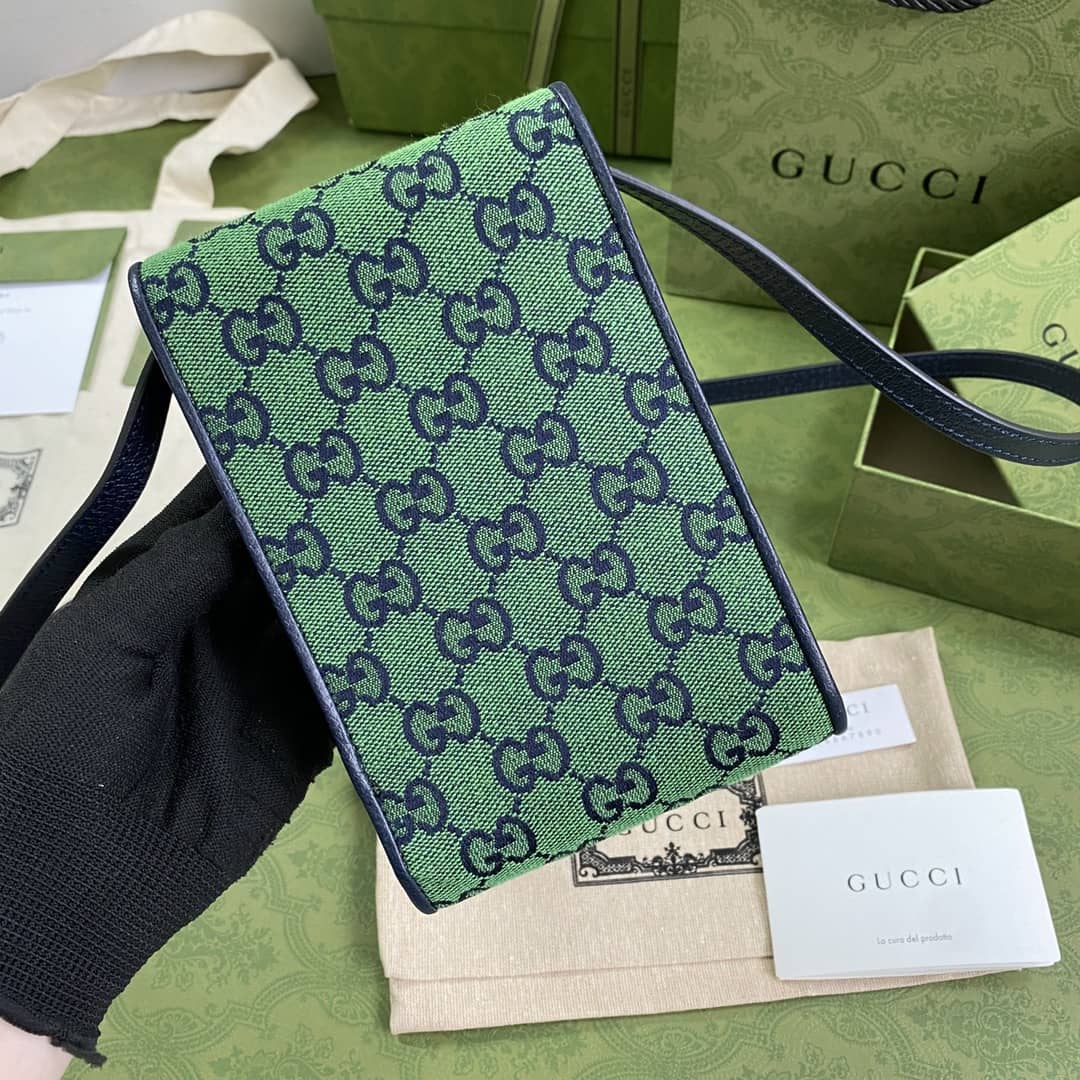 Best Replica Gucci GG Multicolor Mini Phone Bag Replica 657582 - Colareps