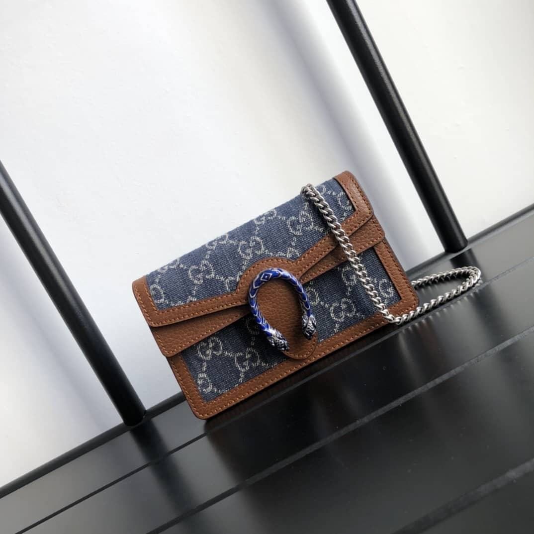 Best Replica Gucci Dionysus GG Supreme Super Mini Bag Replica Blue 476432 - Colareps
