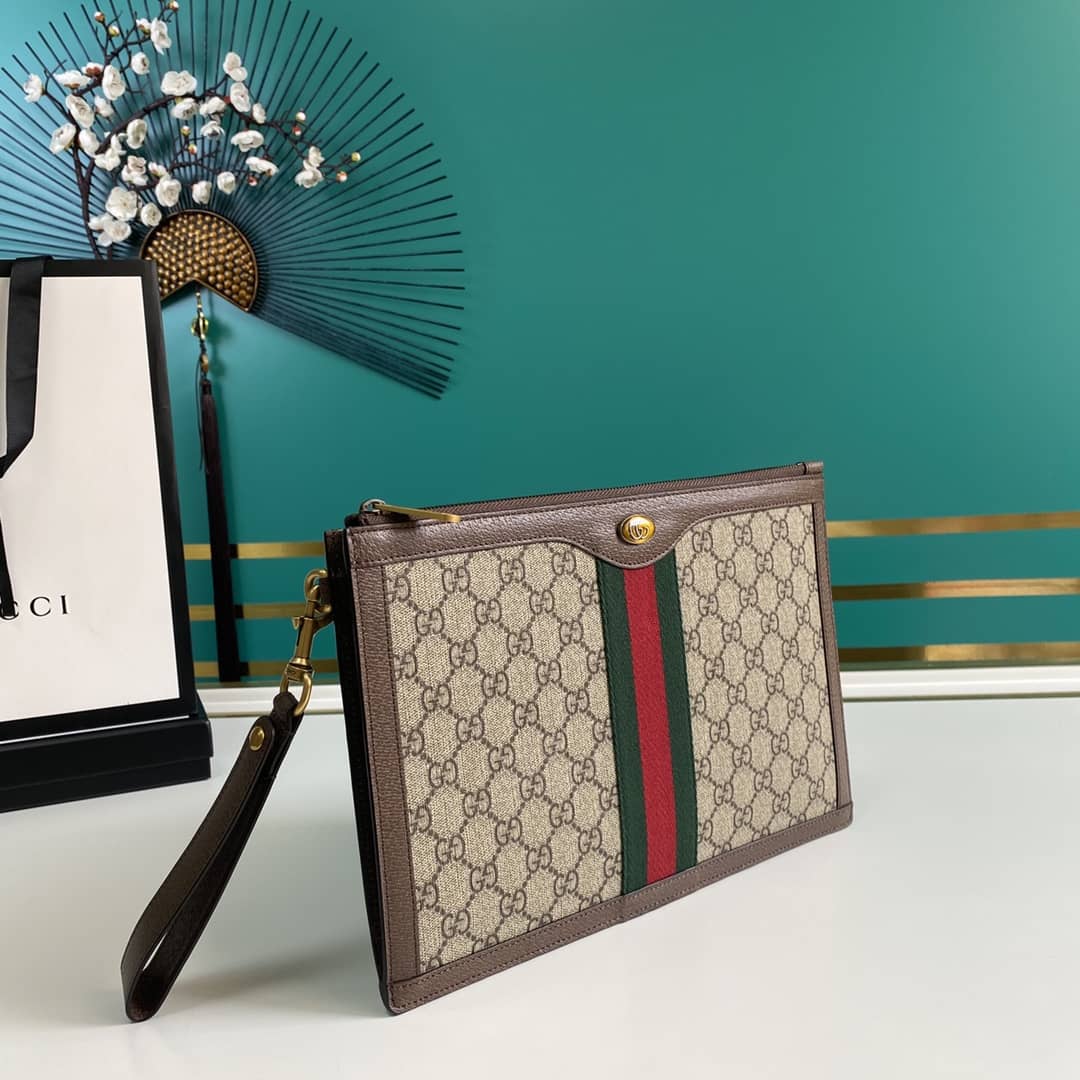 Best Replica Gucci Purse Dupes Monogram Web Ophidia GG Supreme Cosmetic Case 523156 - Colareps
