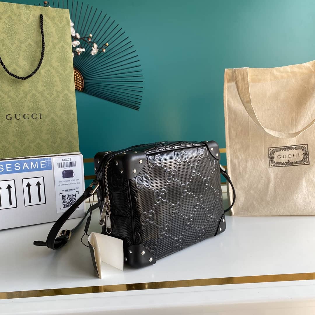 Best Replica Gucci Supreme GG Leather Square Shoulder Bag Replica 626363 - Colareps