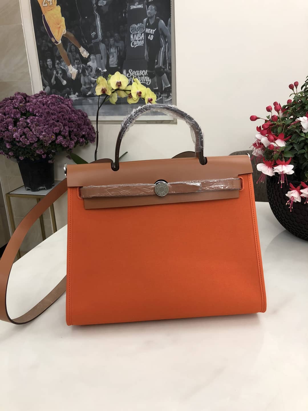 Best Replica Hermes Bag Replica 31 Canvas Leather HerBag - Colareps