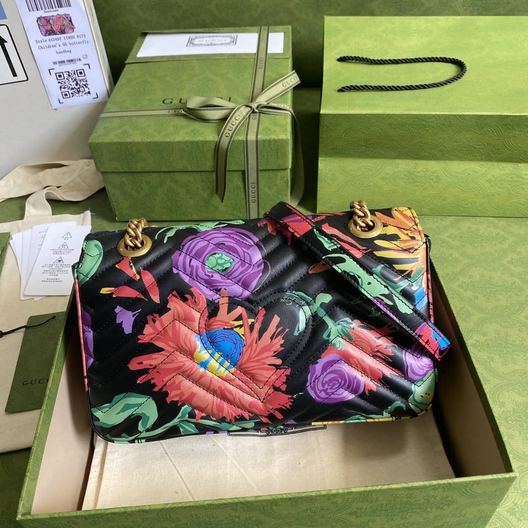 Best Replica Gucci Marmont GG Small matelassé Shoulder Bag Replica 443497 - Colareps