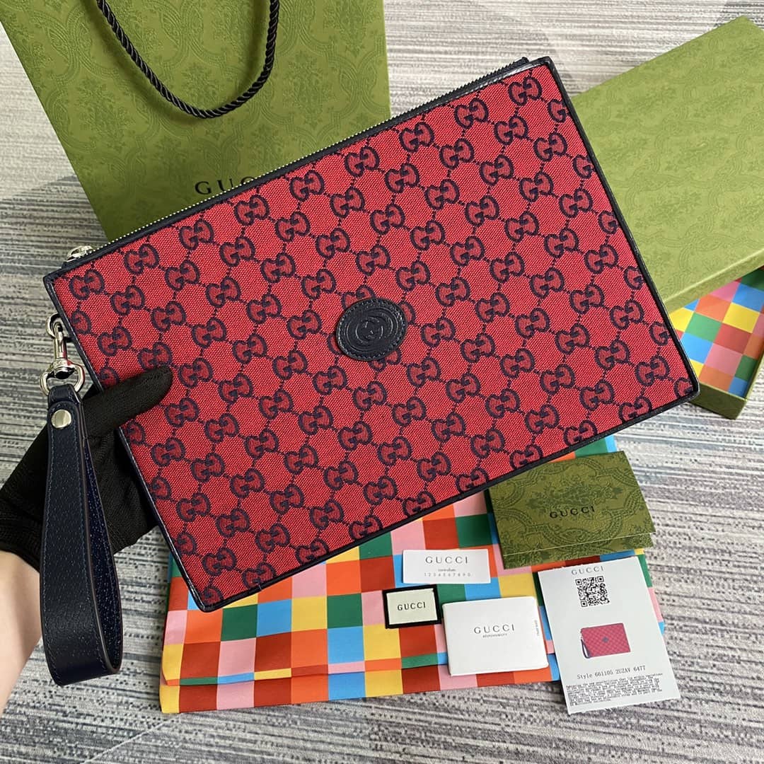 Best Replica Gucci Purse Dupes Multicolor Canvas GG Pouch657581 - Colareps