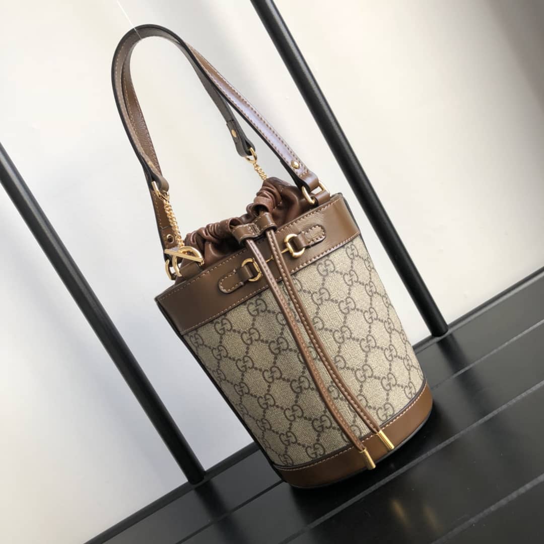 Best Replica Gucci Horsebit 1955 Small Bucket Bag Replica 637115 - Colareps