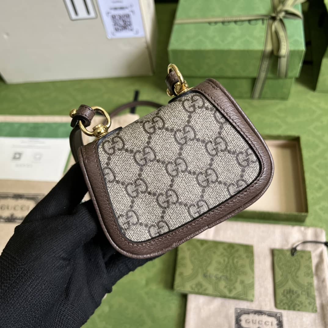 Best Replica Gucci Blondie Mini Card Case Wallet 698635 Replica Crossbody Bag - Colareps