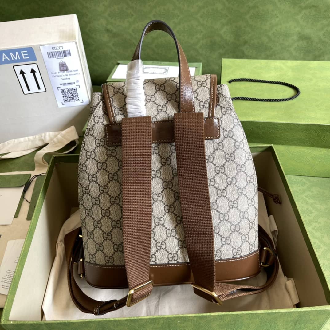Best Replica Gucci Interlocking GG Supreme Backpack Beige Replica 674147 - Colareps