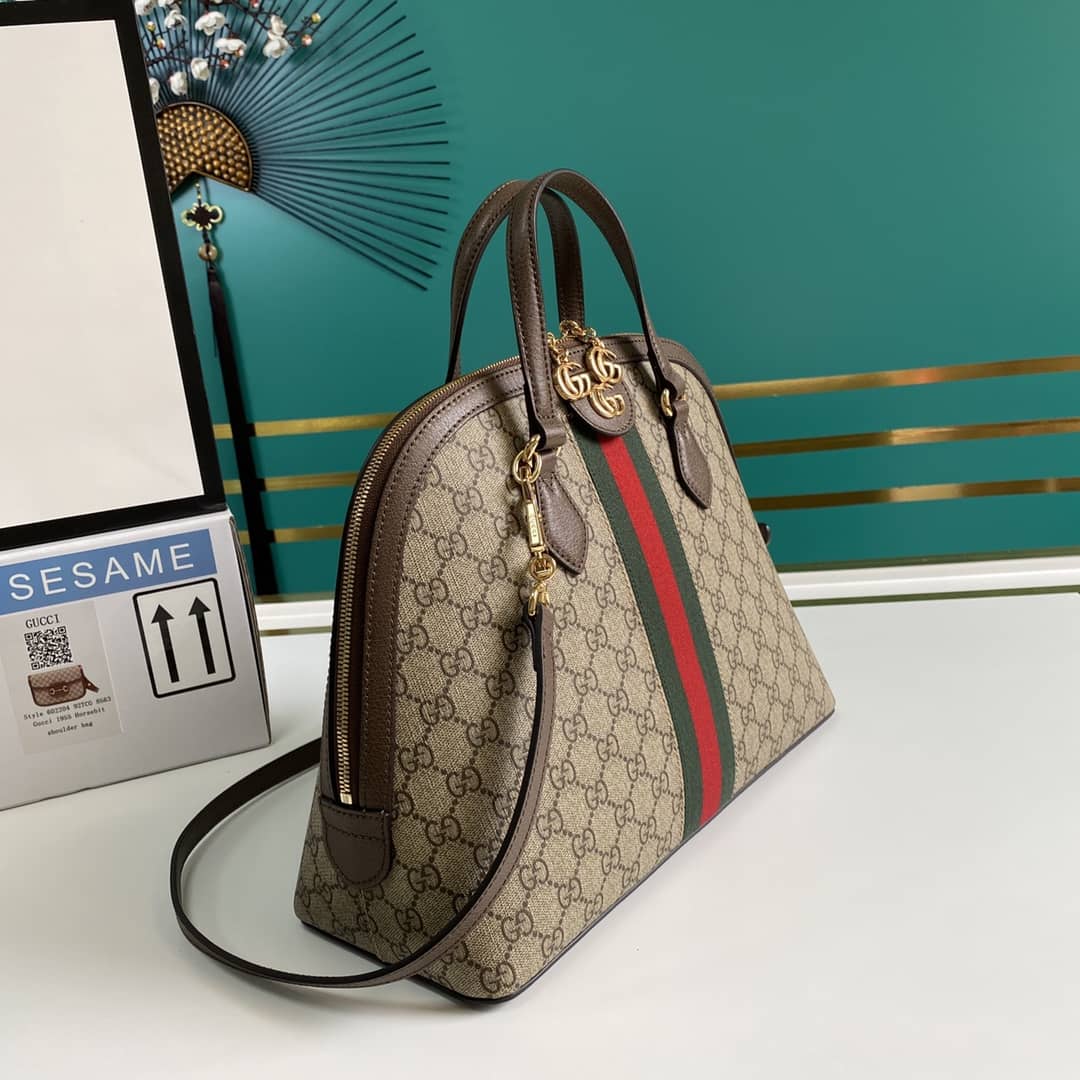 Best Replica Gucci Ophidia GG Supreme Medium Top Handle Bag Replica 524533 - Colareps