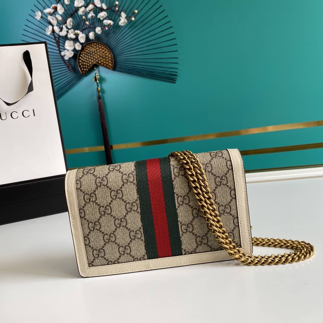 Best Replica Gucci Queen Margaret GG Shoulder Bag Mini Chain Wallet Replica 476079 - Colareps