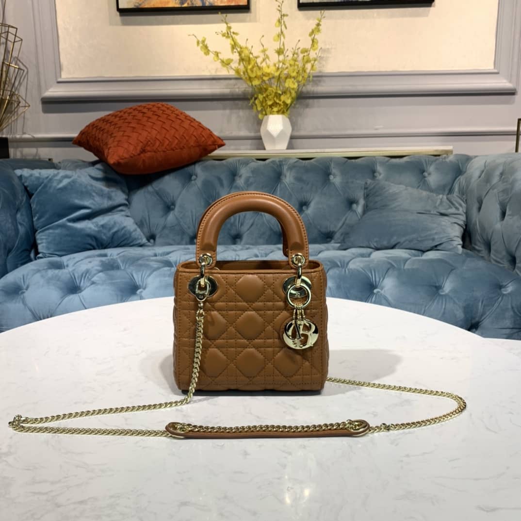 Best Replica Christian Dior Lady Dior 17CM Replica Bag - Colareps