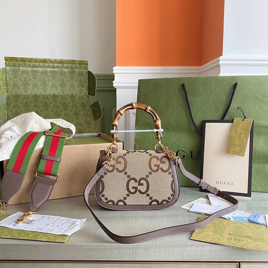 Best Replica Gucci Bamboo 1947 Small Top Handle Crossbody Bag 675797 Replica - Colareps