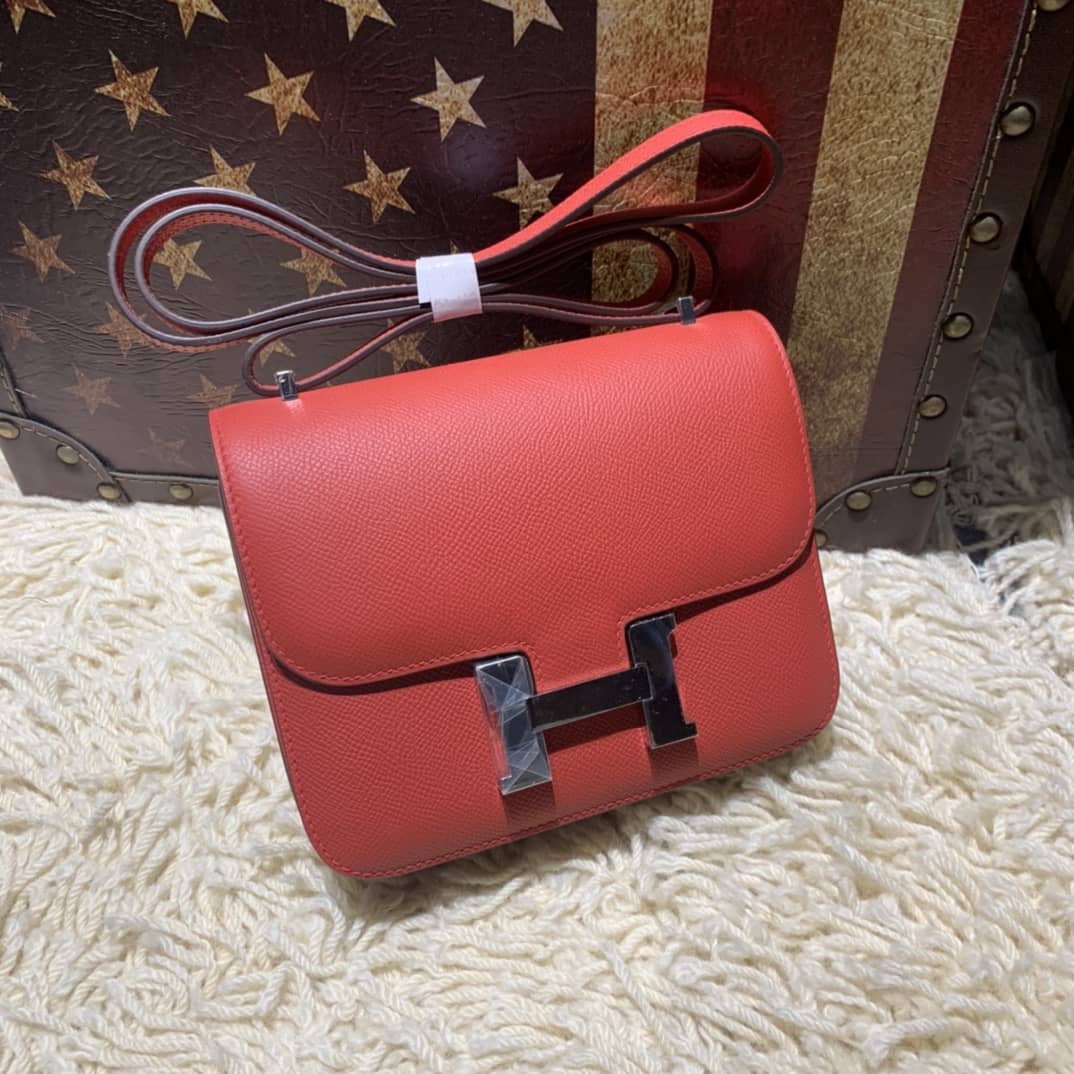 Best Replica Hermes Replica Constance Bag 18CM Epsom Leather - Colareps