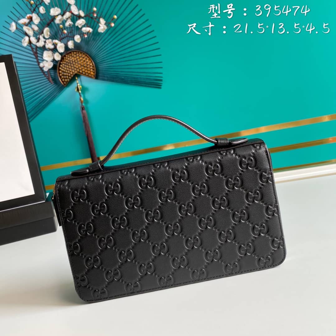 Best Replica Gucci Shima Travel Case Document Holder Long Wallet Replica 395474 - Colareps