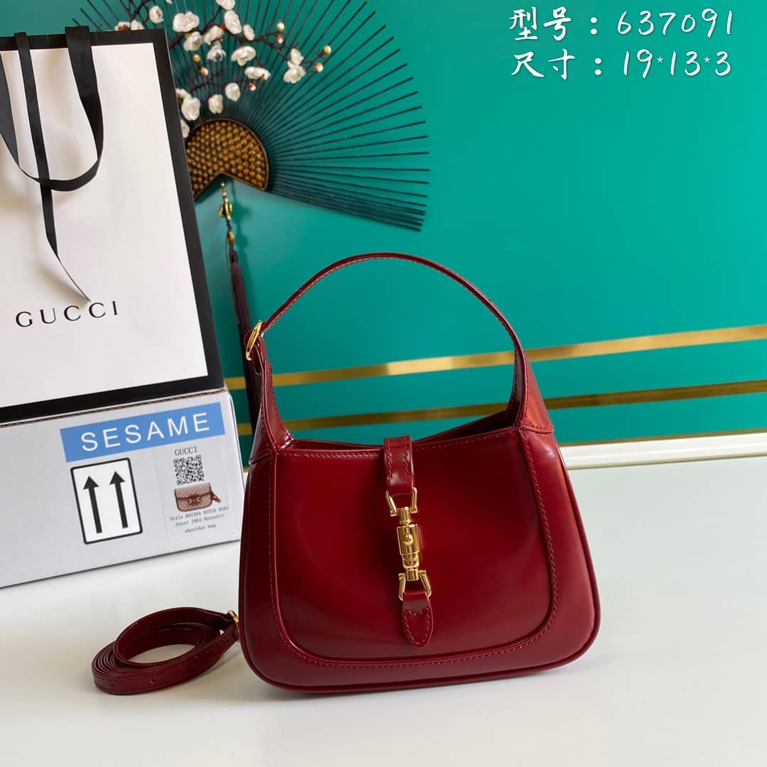 Best Replica Gucci Jackie 1961 Mini Shoulder Bag Hobo Replica 637091 - Colareps