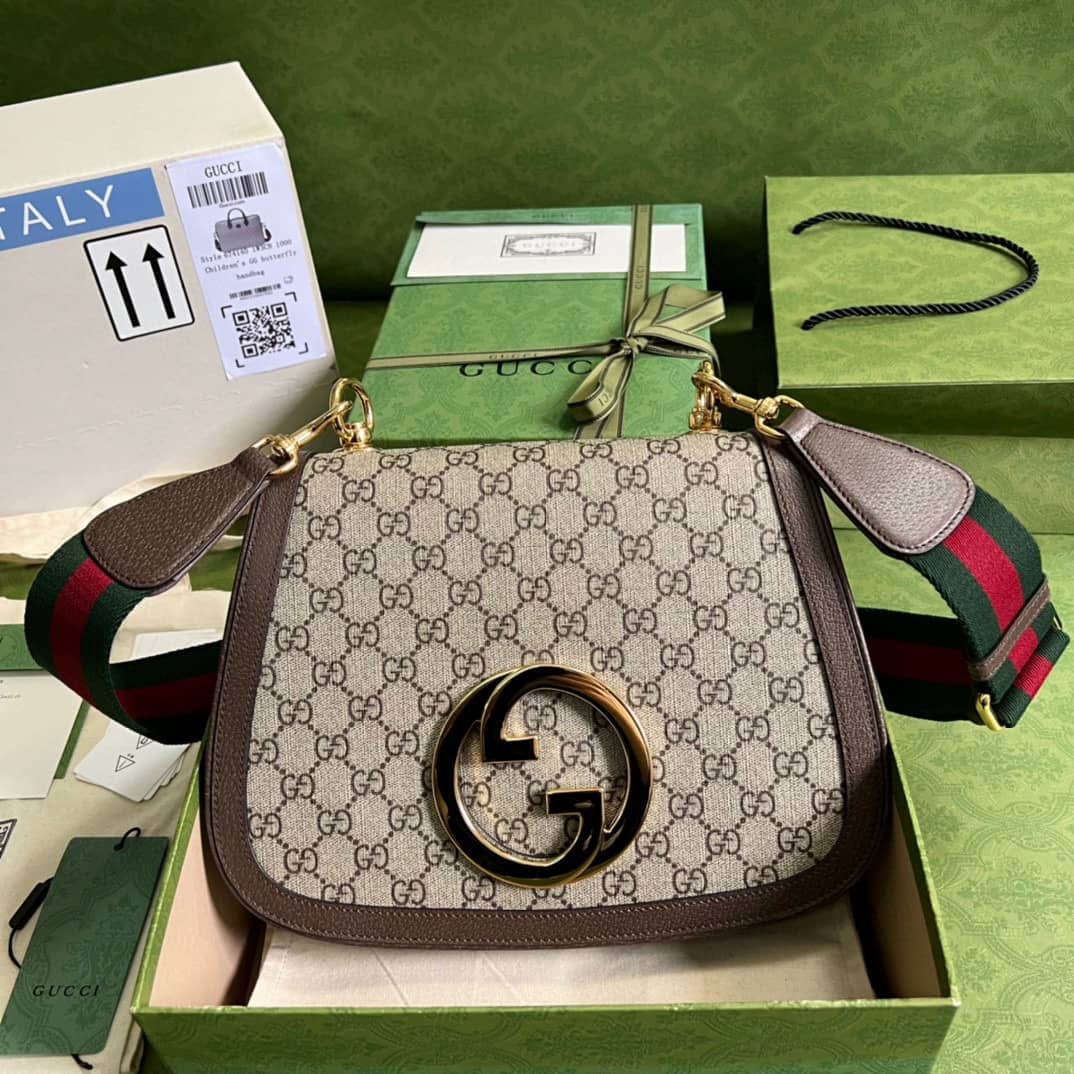 Best Replica Gucci Blondie Medium GG Supreme Canvas 699210 Replica Crossbody Bag - Colareps