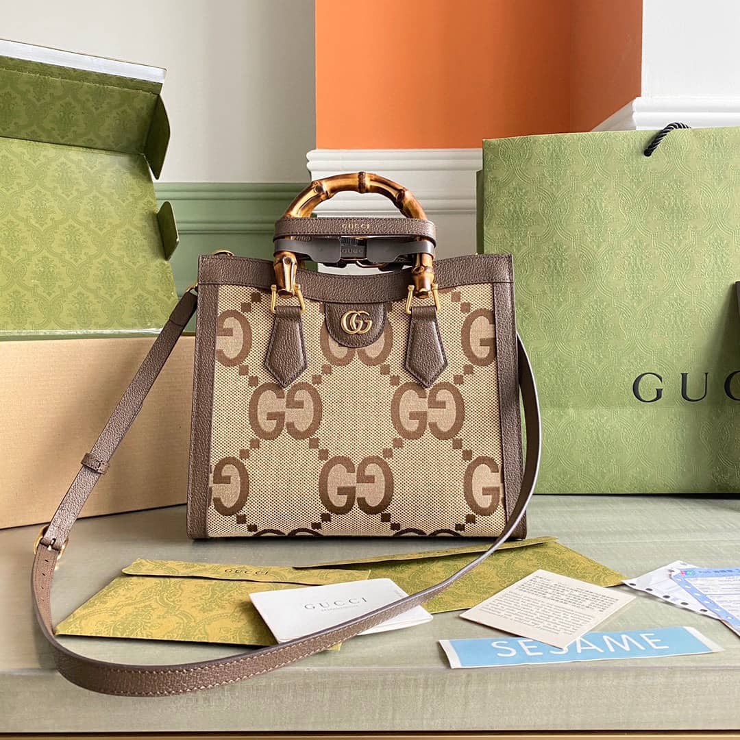 Best Replica Gucci Diana Jumbo GG Small Tote 660195 Replica Crossbody Bag - Colareps