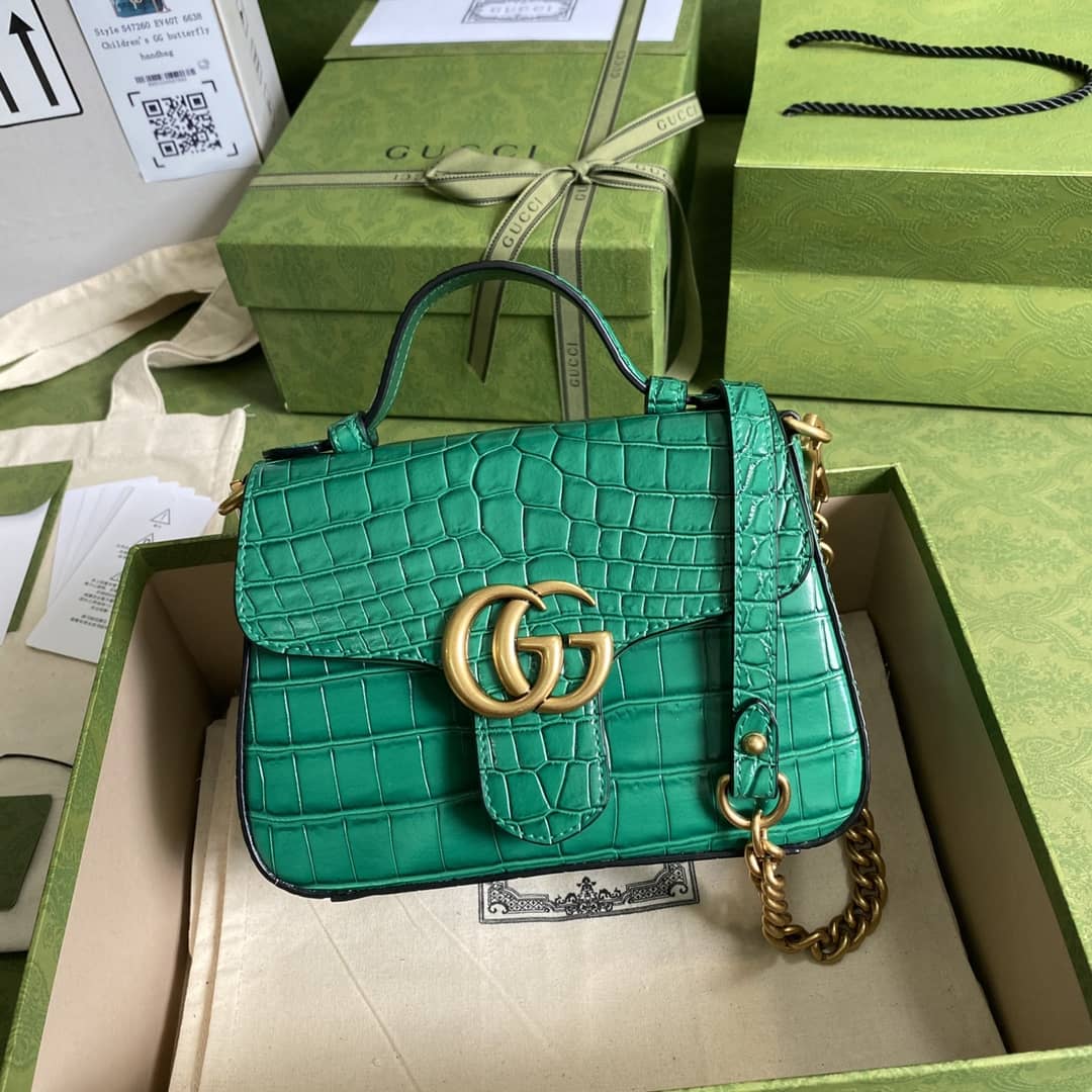 Best Replica Gucci Marmont GG Mini Top Handle Bag Replica 547260 - Colareps