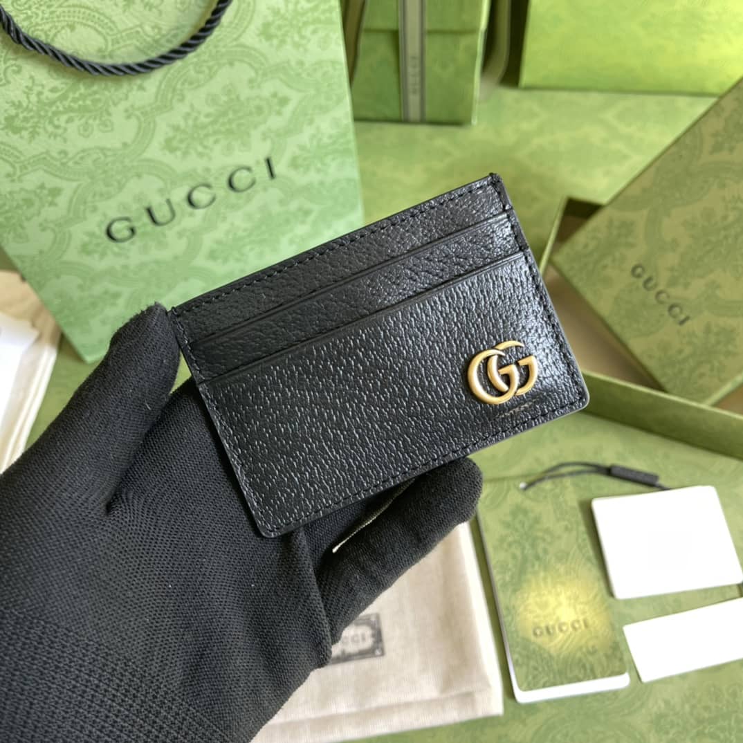 Best Replica Gucci GG Marmont Leather Money Clip Replica 436022 - Colareps