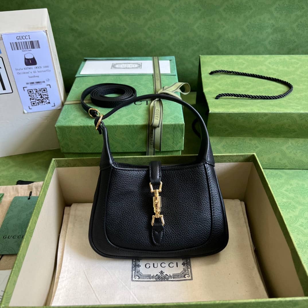 Best Replica Gucci Jackie 1961 Mini Hobo Bag Black 637091 Replica - Colareps