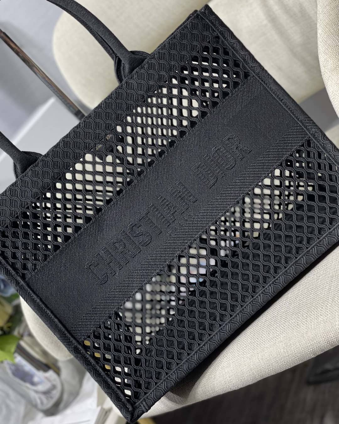 Best Replica Christian Dior Mesh Book Tote Bag - Colareps