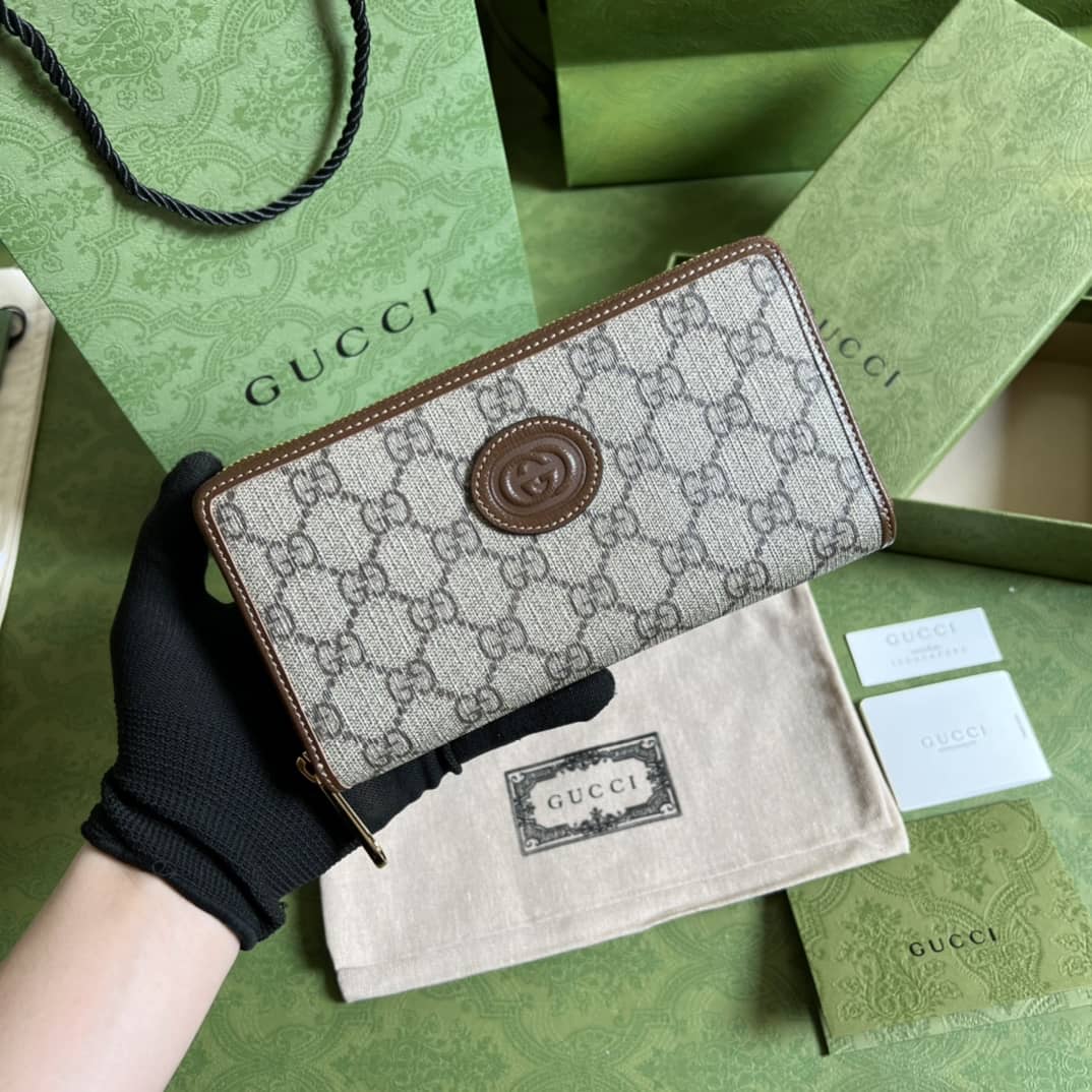 Best Replica Gucci Interlocking G Zip Around Wallet Replica 673003 - Colareps