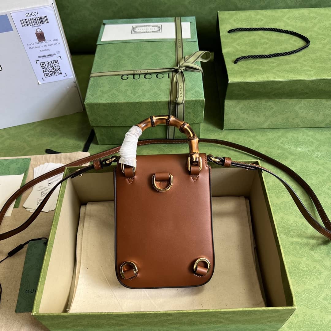 Best Replica Gucci Bamboo Mini Crossbody Handbag 702106 Replica - Colareps