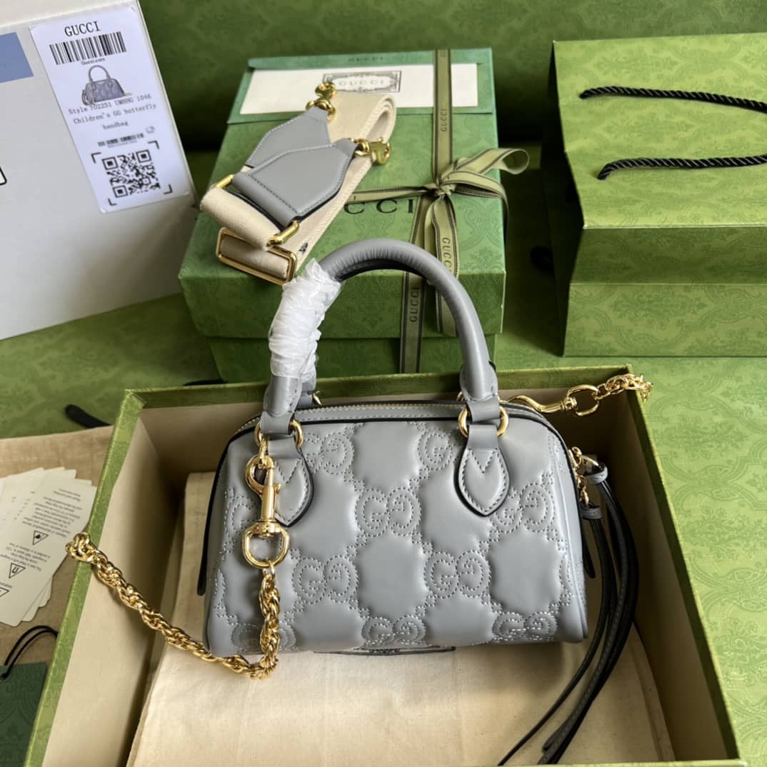 Best Replica Gucci GG Matelassé Leather Top Handle Shoulder Bag 702251 Replica - Colareps