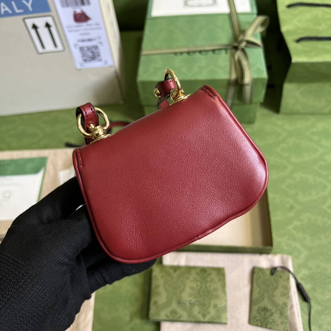 Best Replica Gucci Blondie Mini Card Case Wallet 698635 Replica Crossbody Bag - Colareps