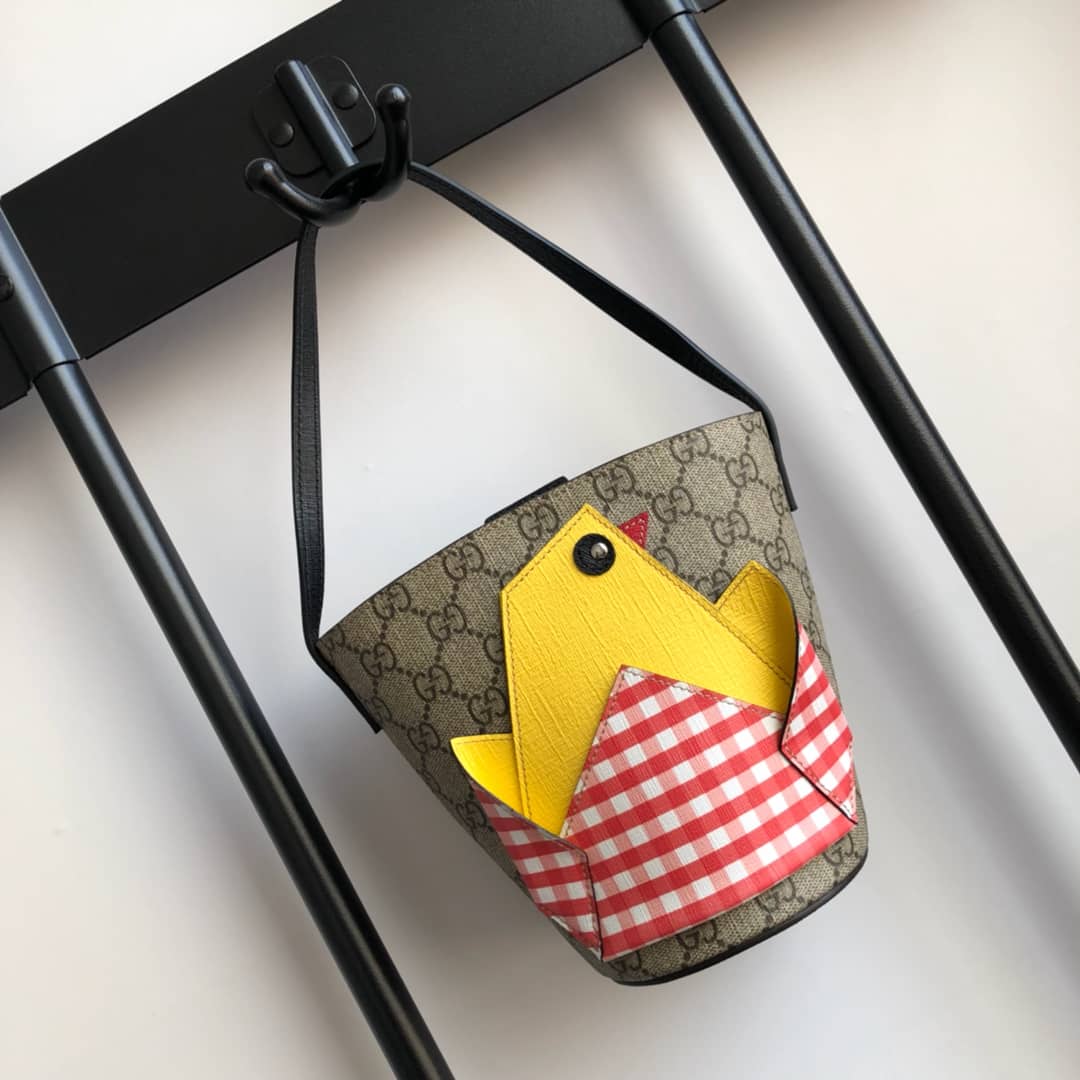 Best Replica Gucci Children GG Chick Bucket Bag 606193 - Colareps
