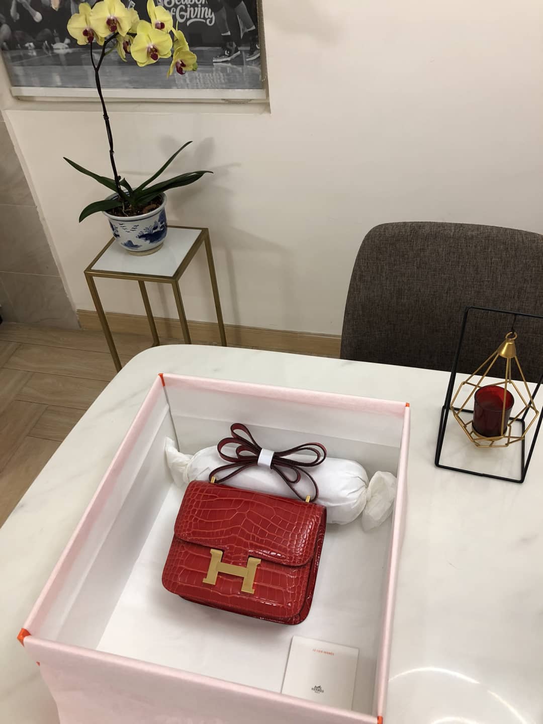 Best Replica Hermes Replica Constance 18CM Crocodile Shiny Bag - Colareps