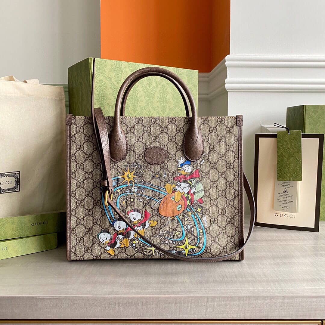 Best Replica Gucci GG Supreme Disney PVC Tote Replica 648134 - Colareps