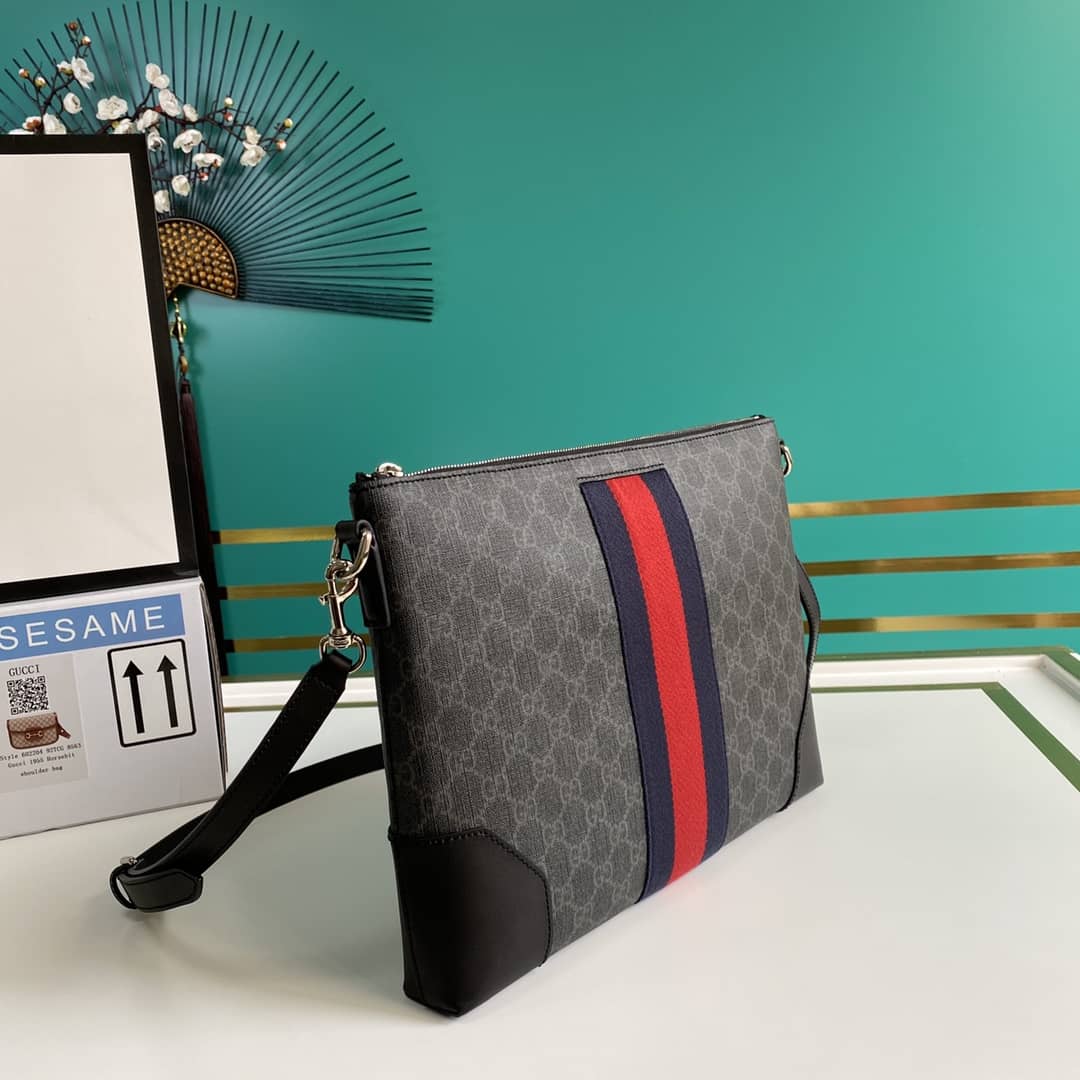 Best Replica Gucci Supreme GG Messenger Shoulder Bag Replica 474139 - Colareps