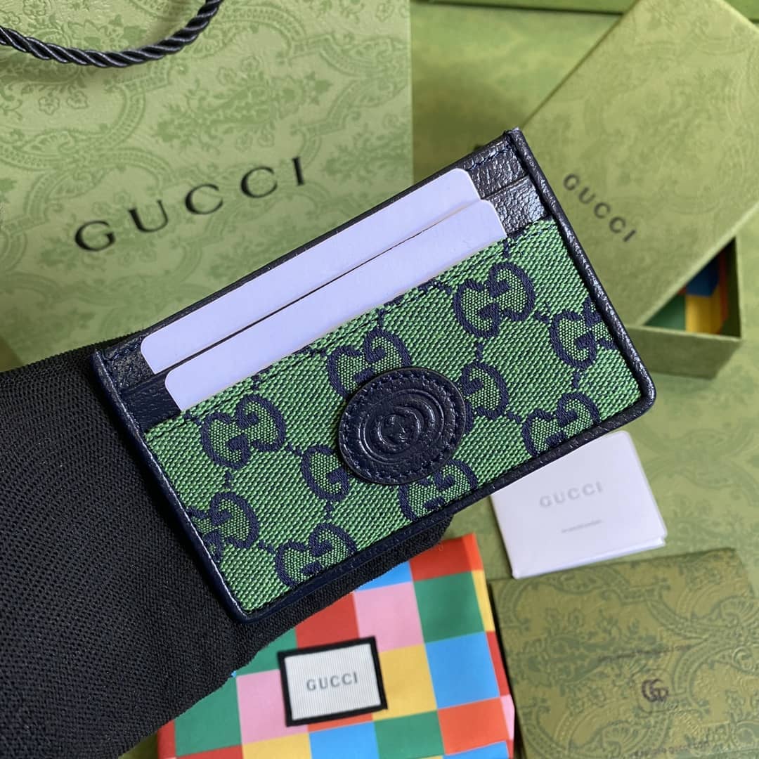 Best Replica Gucci GG Multicolor Card Case Wallet Replica 659601 - Colareps