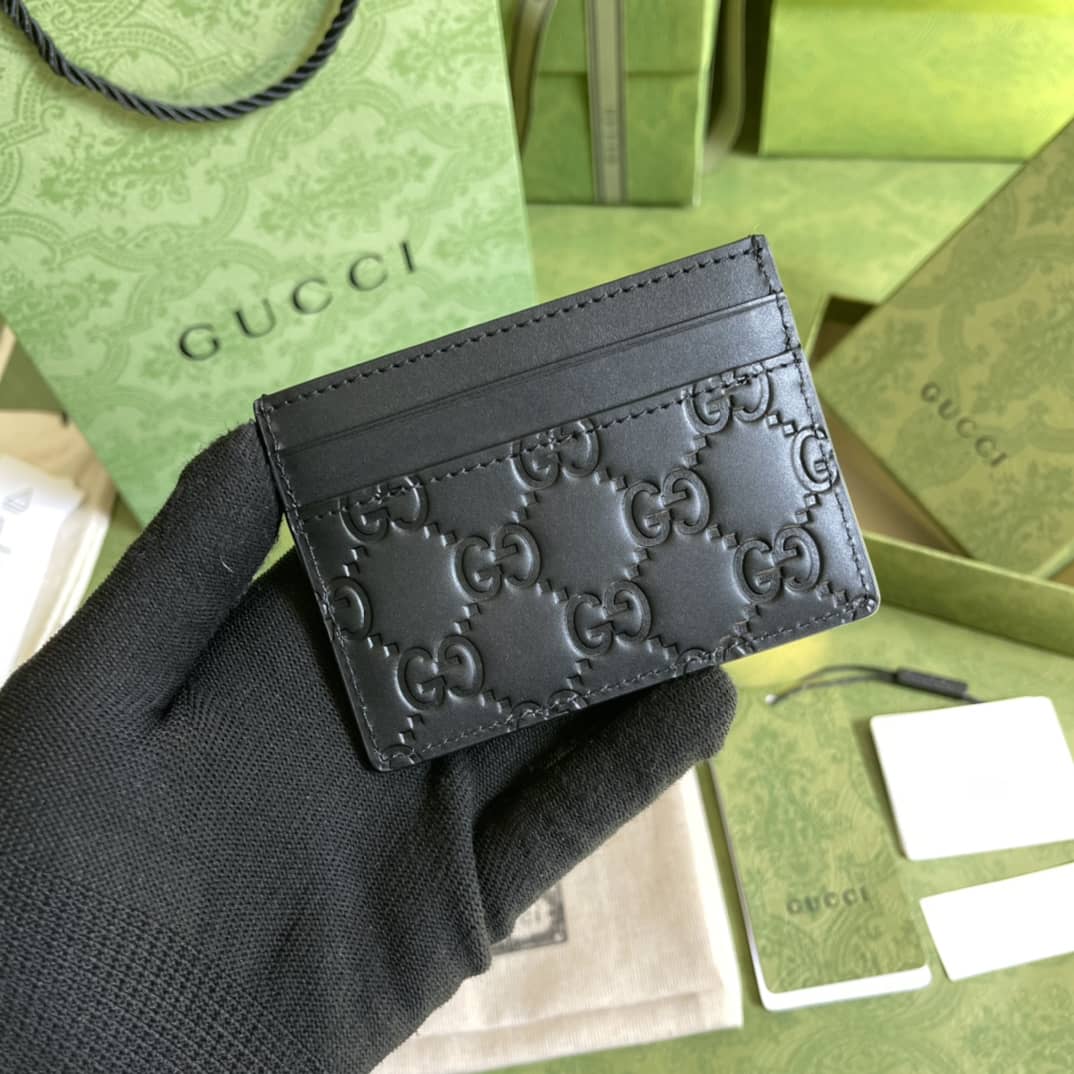 Best Replica Gucci Signature Cards Holder Replica 473927 - Colareps