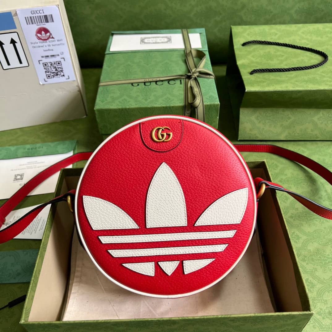 Best Replica Adidas x Gucci Ophidia Shoulder Crossbody Bag Red 702626 Replica - Colareps