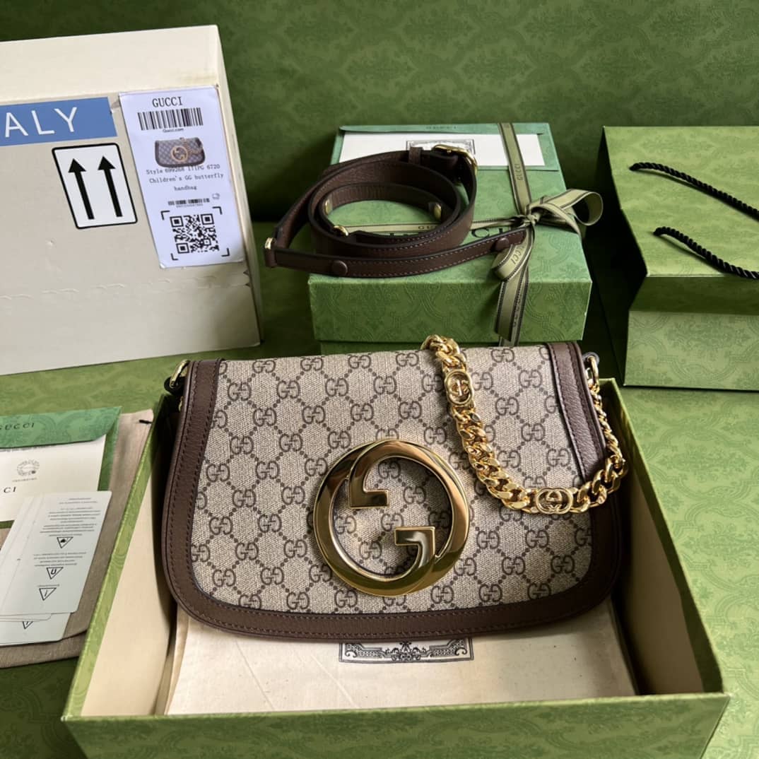 Best Replica Gucci Blondie Brown 699268 Replica Shoulder Bag - Colareps