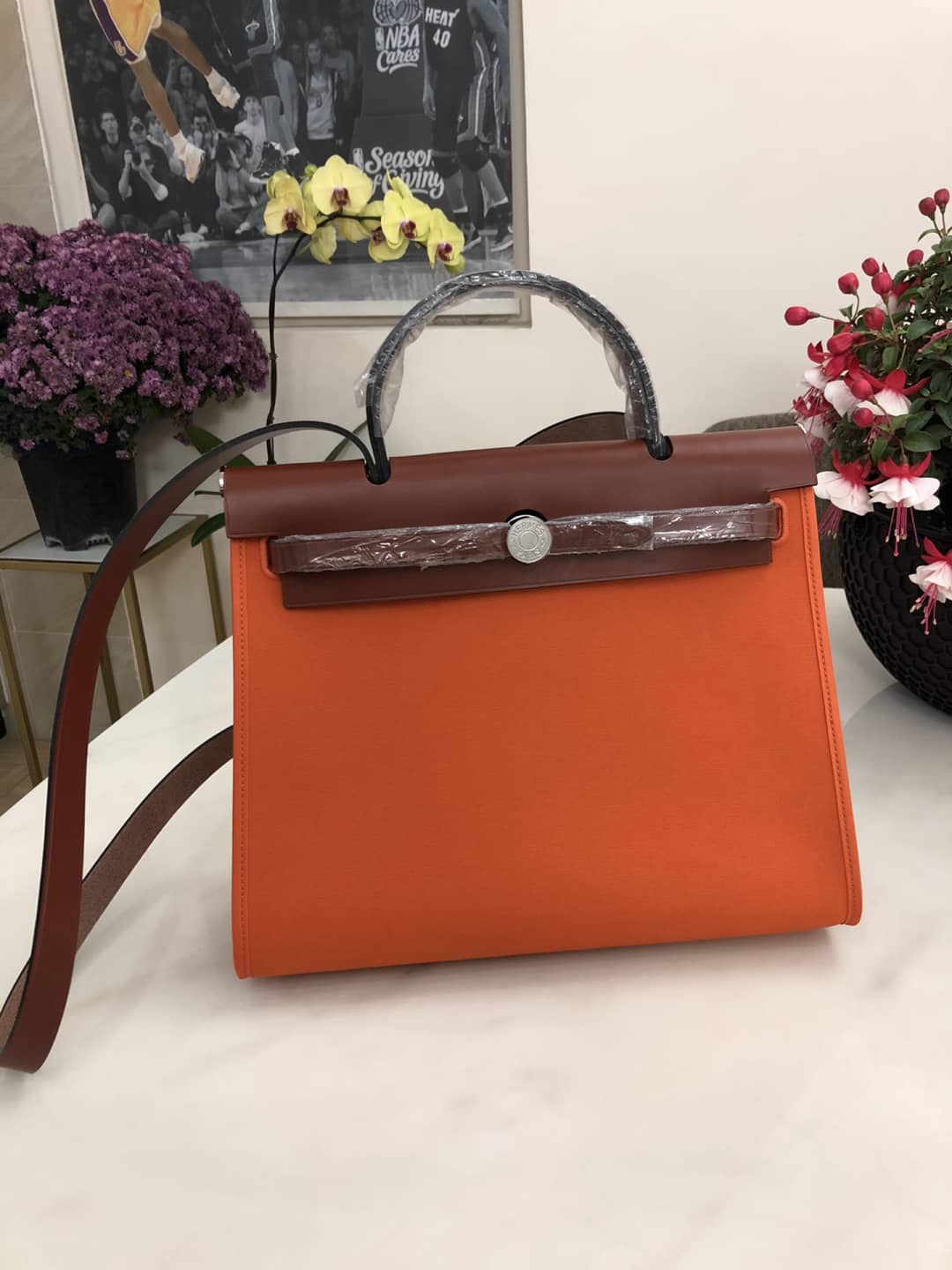Best Replica Replica Hermes Birkin Bag 31 Canvas Leather HerBag - Colareps