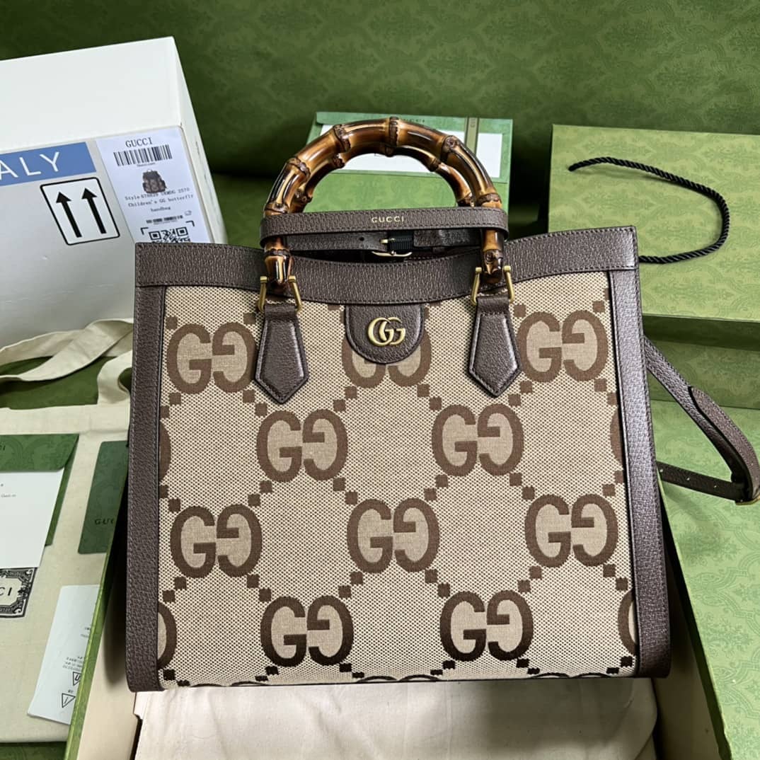 Best Replica Gucci Diana Medium Tote Bamboo 655658 Replica Bag - Colareps