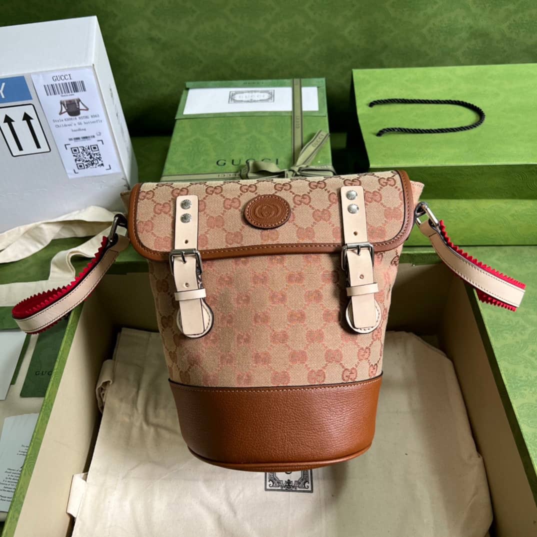 Best Replica Gucci GG Supreme Canvas Bucket Bag Replica 630819 - Colareps