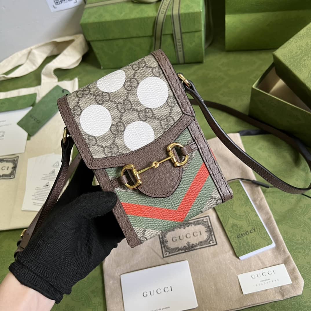 Best Replica Gucci 1955 Horsebit Mini Phone Bag Replica 625615 - Colareps