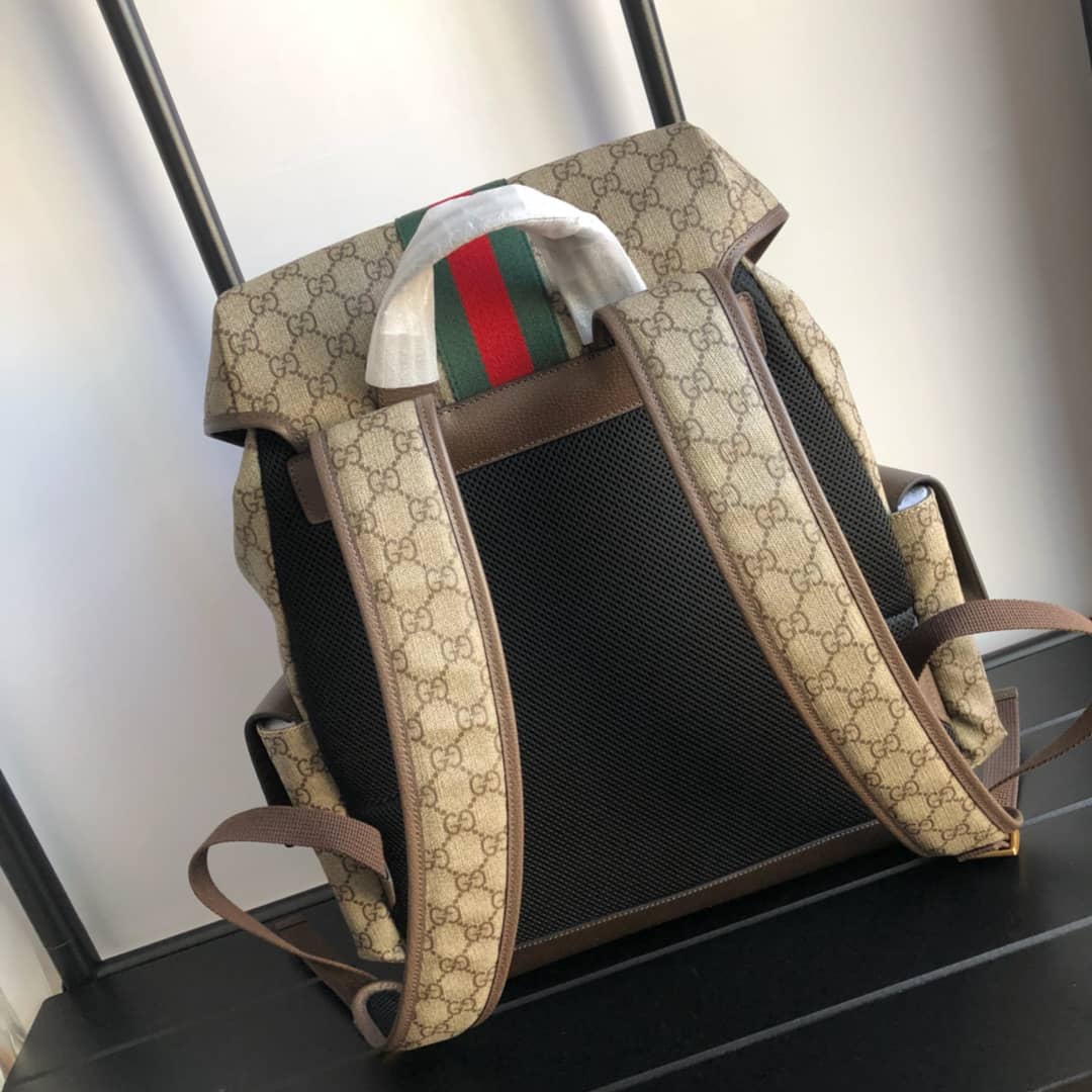 Best Replica Gucci Ophidia GG Medium Supreme Canvas Replica Backpack 598140 - Colareps