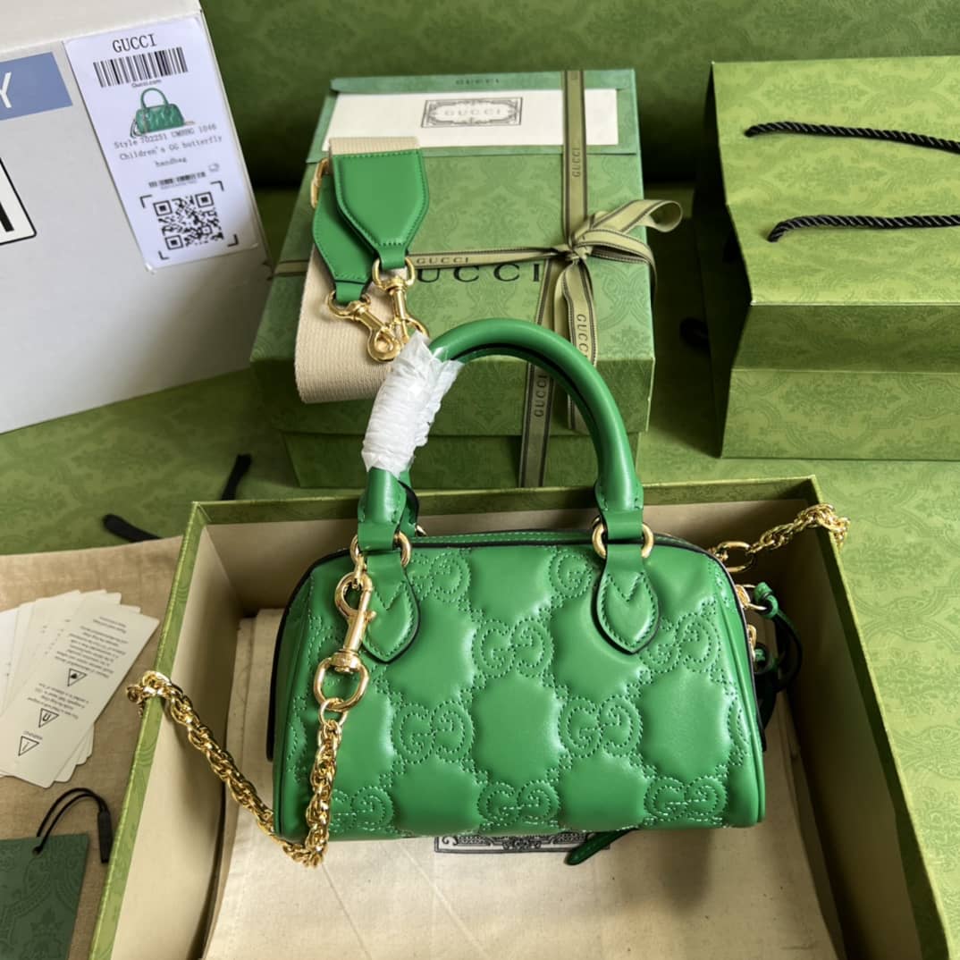 Best Replica Gucci GG Matelassé Leather Top Handle Shoulder Bag 702251 Replica - Colareps