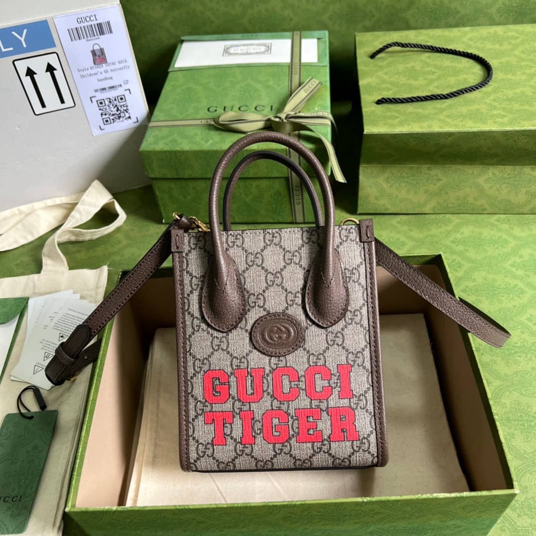 Best Replica Gucci Mini Tote With Interlocking 671623 Replica Bag - Colareps